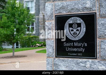 Halifax, Canada - 9 August 2021: Saint Mary's University Sign Stock ...