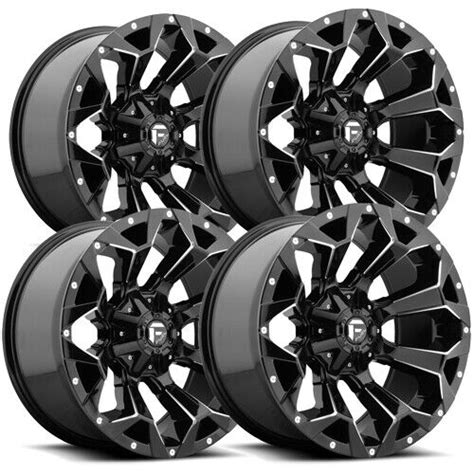 4 Fuel D576 Assault 20x10 6x1356x55 19mm Blackmilled Wheels Rims 20 Inch Ebay