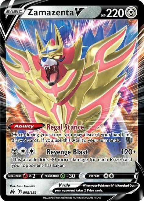 Zamazenta V Crown Zenith Pok Mon Cardtrader