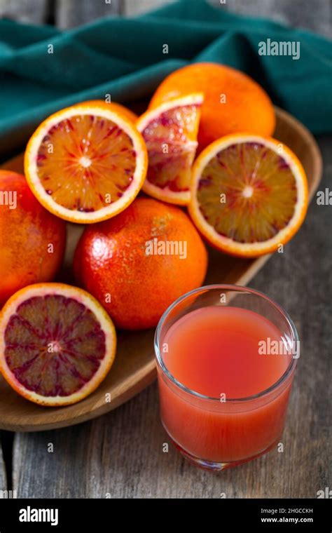 blood orange juice Stock Photo - Alamy