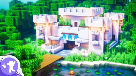 Minecraft: How To Build A Survival Castle Base | Simple MODERN Castle ...