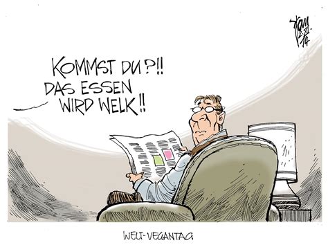 Welt Vegantag Rgb Janson Karikatur