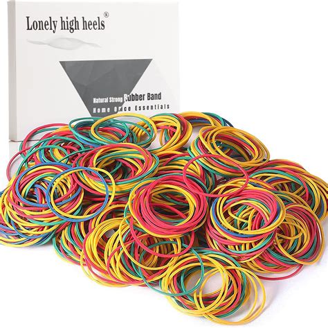 500pcs Rubber Bands Coloured Elastic Bands File Folder Elastic Rubber