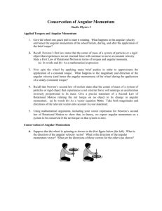 Unit 04 Angular Momentum and Torque