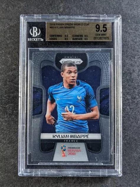 Panini Prizm Fifa World Cup Kylian Mbappe Rookie Rc France Bgs