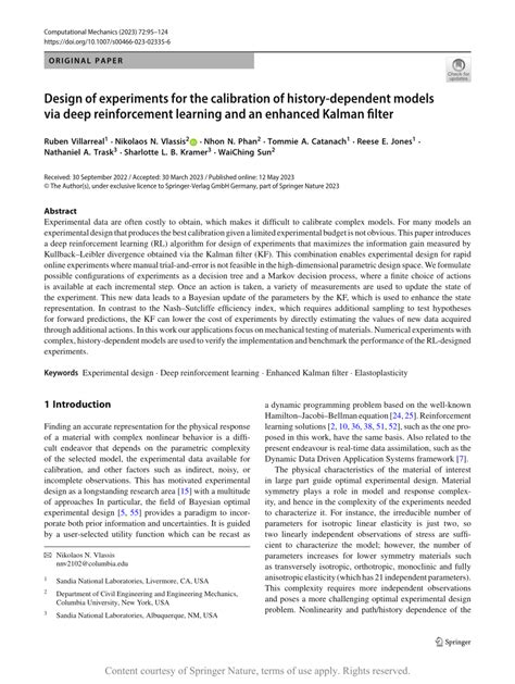 Design Of Experiments For The Calibration Of History Dependent Models