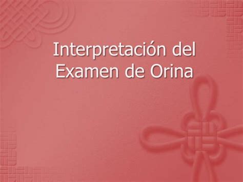 Tema Examen General De Orina Bioqu Mica Ii Studocu