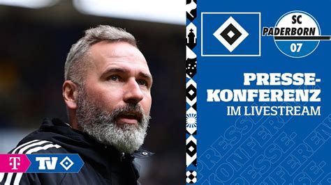 RE LIVE MATCHDAY PRESSEKONFERENZ I 31 Spieltag I HSV Vs SC Paderborn