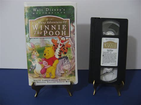 Walt Disney The Many Adventures OF Winnie The Pooh VHS Tape