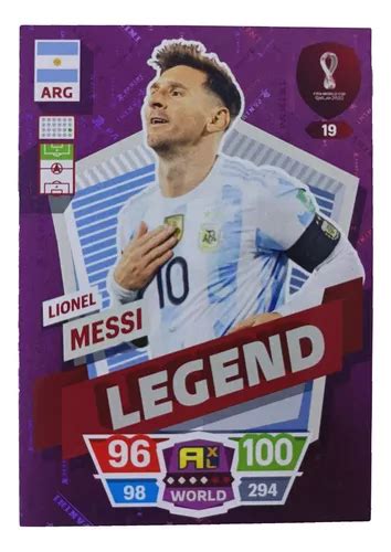 Carta Adrenalyn Lionel Messi Legend Importada Mundial