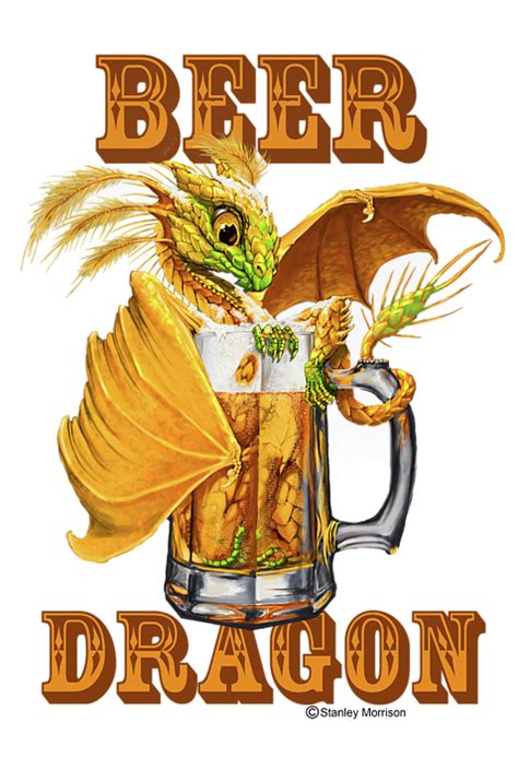 Beer Dragon Womens T Shirt For Sale By Stanley Morrison