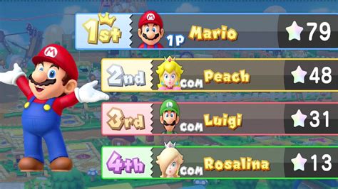 Mario Party Mushroom Park Mario Vs Luigi Vs Rosalina Vs Peach