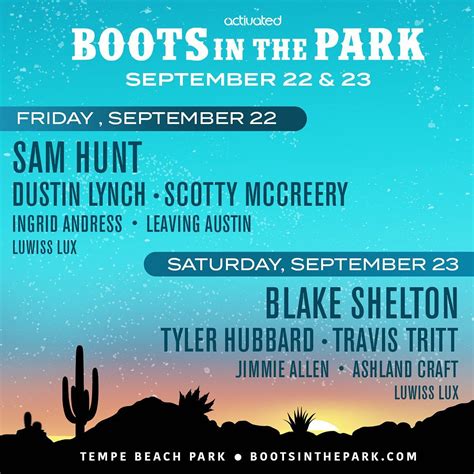 Boots In The Park Tempe Lineup Grooveist