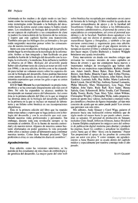 Biología del Desarrollo Gilbert 7a edición pdf