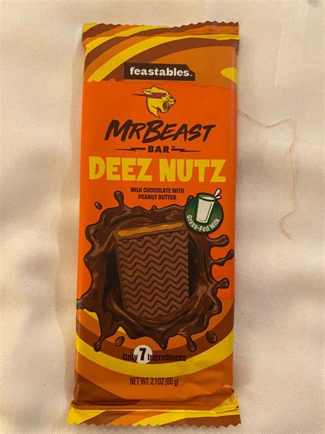 MrBeast Feastables Milk Chocolate Peanut Butter Deez Nutz 49 OFF