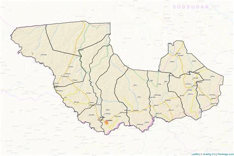 Make Printable Western Equatoria Maps With Border Masking Cropping