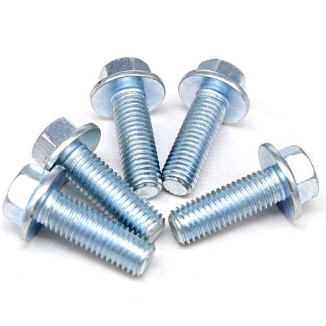 M8 Serrated Hexagon Head Flange Bolt With Hex Nut Flange Bolt M8 And