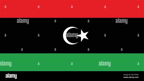 Flag Of Libya Vector Illustration Stock Vector Image And Art Alamy