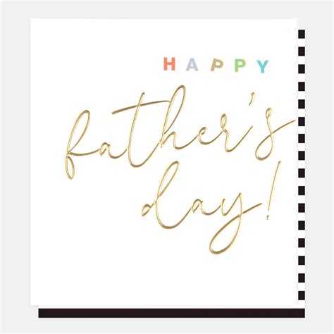 Gold Calligraphy Father S Day Card Caroline Gardner