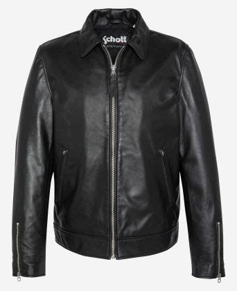 Schott Leather Jacket Black Aukia