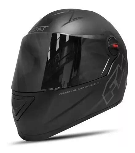 Capacete Moto Fw Gt Classic Preto Fosco Varios Tamanhos Parcelamento