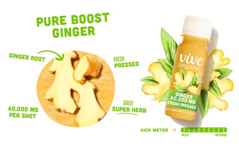 Amazon Vive Organic Immune Support Ginger Shot Cold Pressed