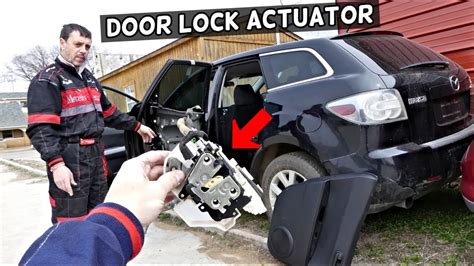 MAZDA CX 7 CX7 REAR DOOR LOCK ACTUATOR REPLACEMENT REMOVAL YouTube