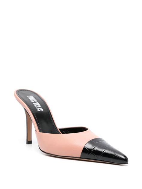 Paris Texas 90mm Two Tone Mules Pink Farfetch