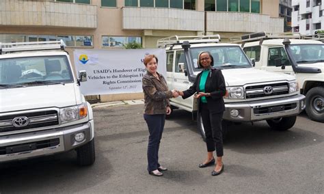 Usaid Hands Over Eight Vehicles To Ethiopian Human Rights Commission