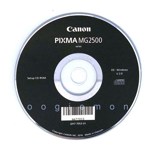 Setup Install Cd Rom For Canon Pixma Mg Series Printer Mg