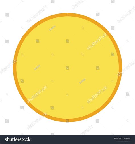 Full Moon Symbol Isolated On White Stock Vector (Royalty Free ...