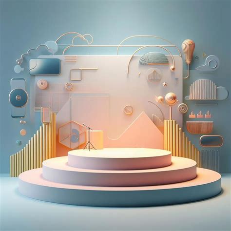 Premium AI Image | Free vector modern design podium for various ...