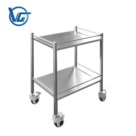 Silver Hospital Instrument Trolleys Size L X W X H Cm At Rs