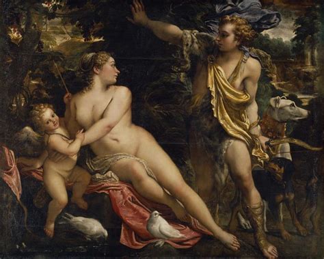 Venus Adonis And Cupid Annibale Carracci Wikiart Org