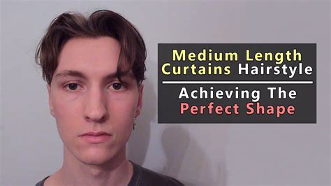 Medium Length Curtains Hairstyle Tutorial How To Get The Perfect Shape You