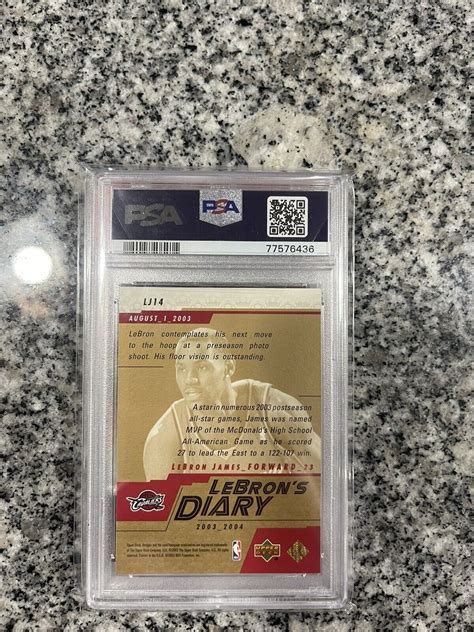 Upper Deck Lebron James Lebrons Diary Lj Ebay