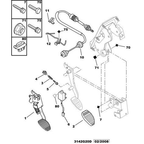 Citroen Berlingo Petrol Clutch Pedal T Citroen