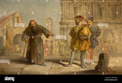 Scene From Shakespeare S The Merchant Of Venice 1865 By Sir John