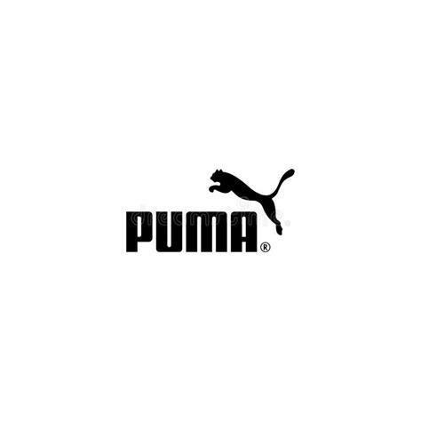 Puma Logo Vector on White Background Editorial Image - Illustration of ...