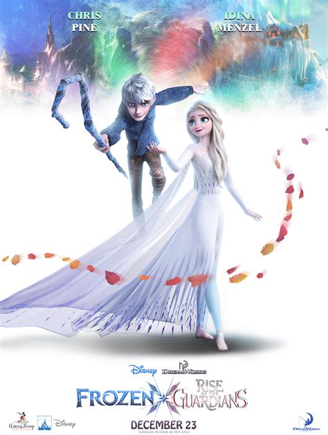 Frozen 2 Rise Of The Guardians Poster Elsa And Jack Frost Elsa The Snow Queen Photo