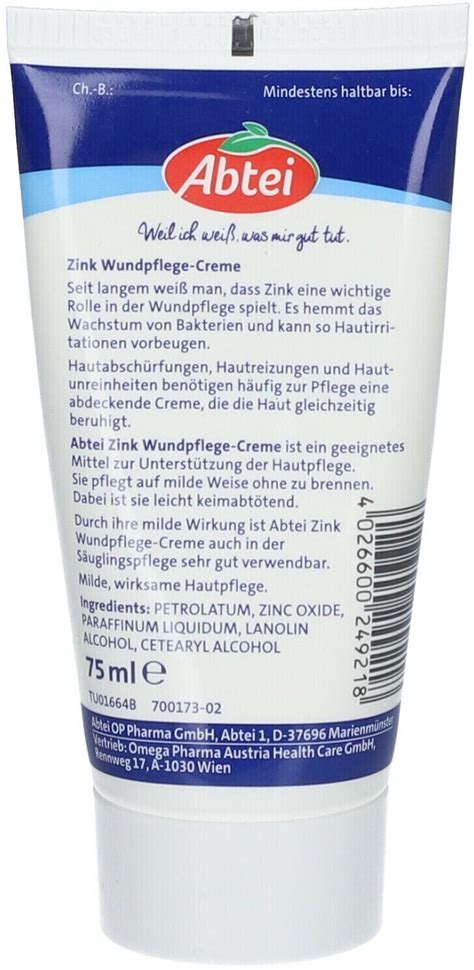 Zink Wundpflege Creme Ml Ab Preisvergleich Bei Idealo De