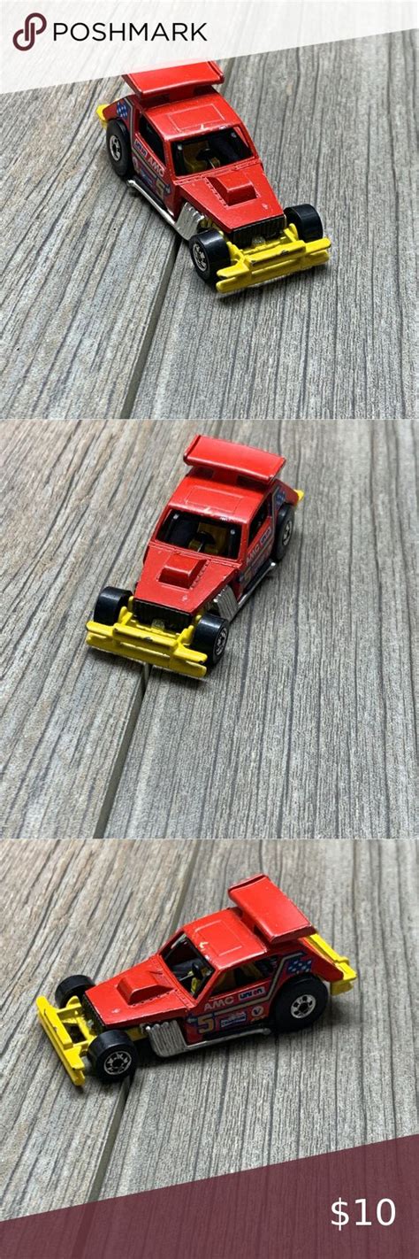 Hot Wheels 1978 Blackwall AMC Greased Gremlin Red Yellow Dragster Car VTG