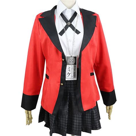 Volles Set Kakegurui Jabami Yumeko Saotome Meari Japanische Schule Mädchen Uniform Cosplay