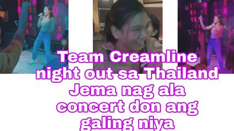 Team Creamline Nightout Sa Thailand Super Saya Jema Nag Ala Concert