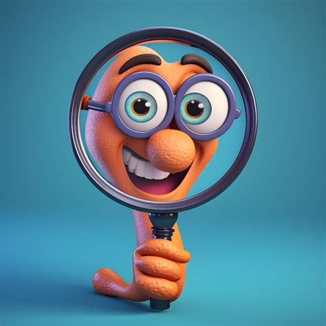 Premium Ai Image 3d Magnifying Glass