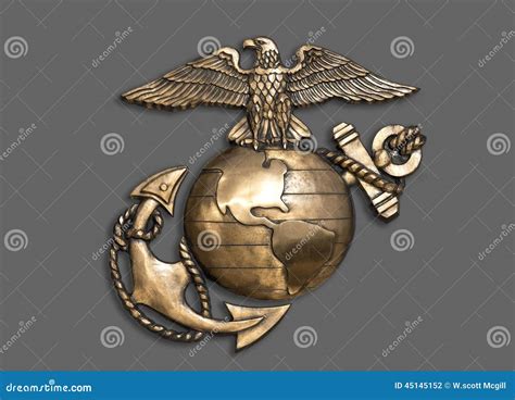 Marine Eagle Globe And Anchor Stock Photo Image Of Corps Medal