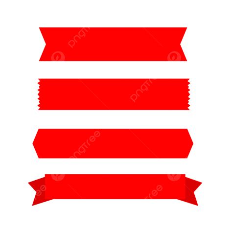 Simple Red Banner Simple Red Ribbon Tape Banners Ribbon Png