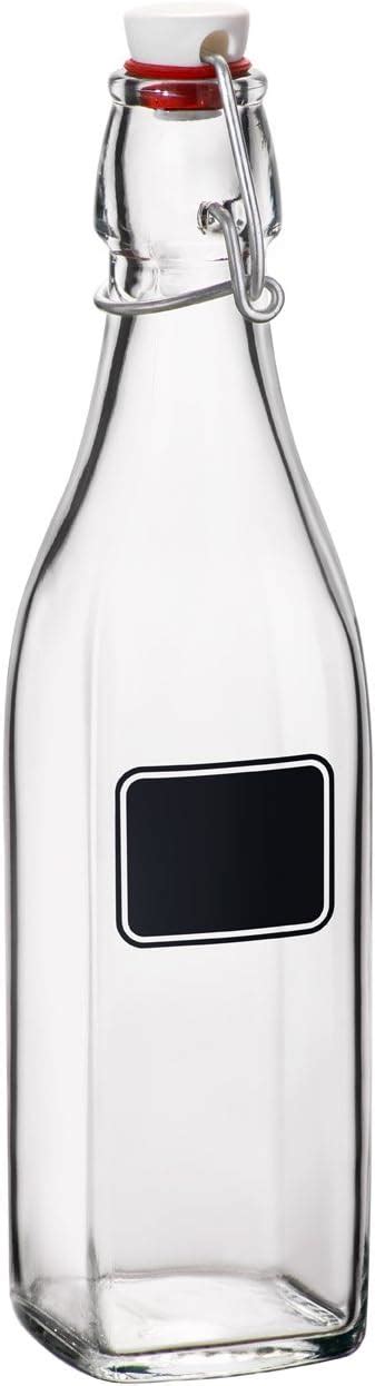 Amazon Bormioli Rocco Square Swing Bottle 33 75 Ounce Glass