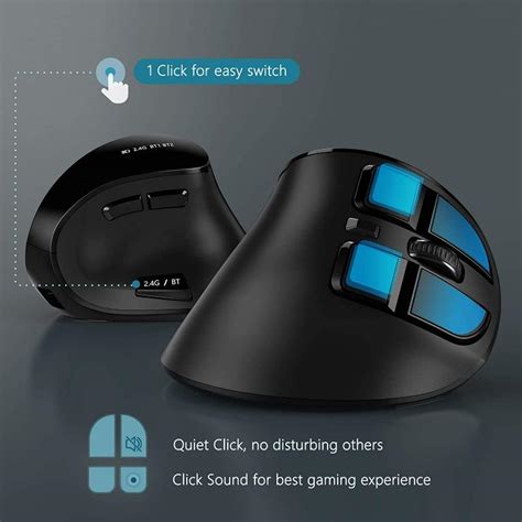 Ergonomic Mouse Seenda Wireless Vertical Mouse Rechargeable