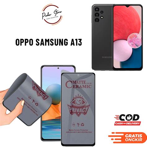 Jual Anti Gores SPY Matte SAMSUNG A13 PRIVACY TEMPERED GLASS TG